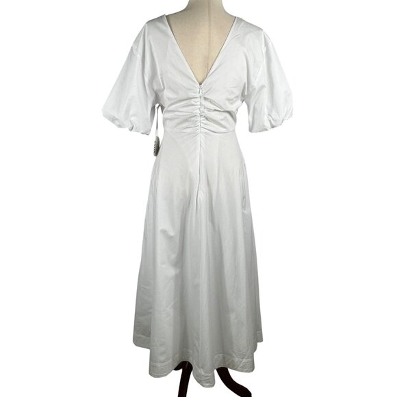 New with tags STAUD Finley Dress in White Size 4 - Picture 4 of 13